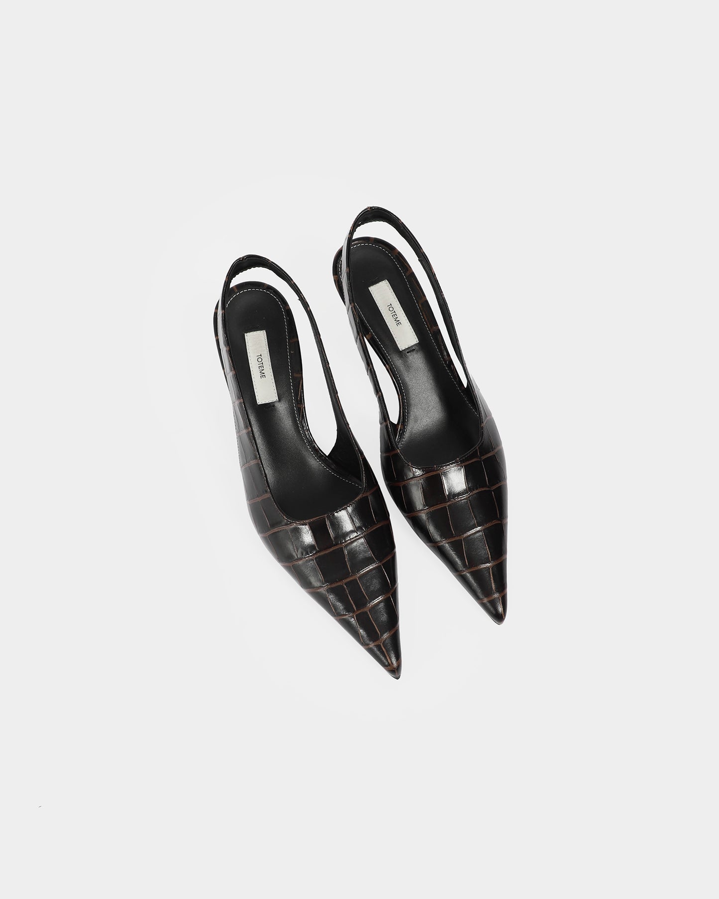 Classic Croco-Embossed Slingbacks