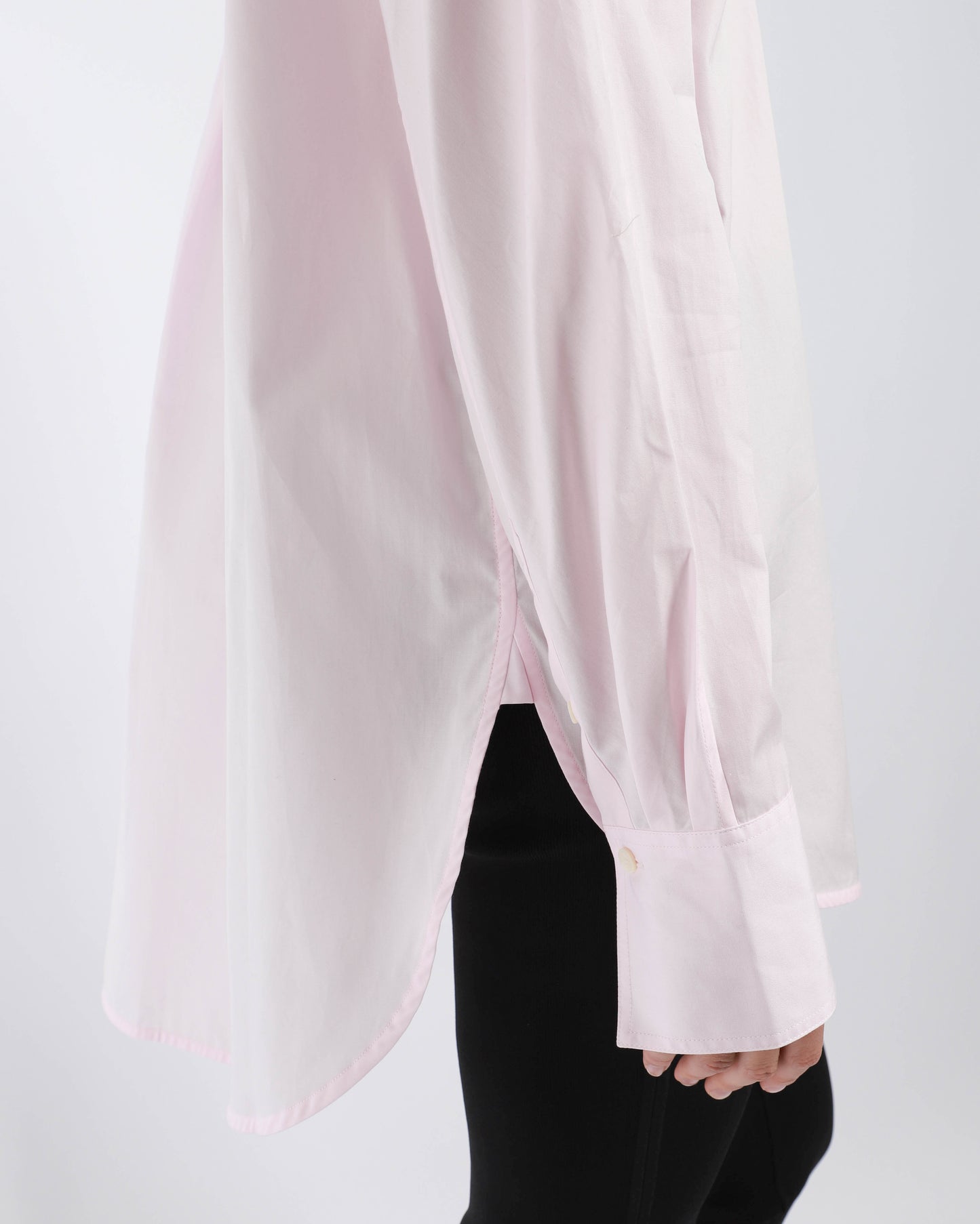 Kimono-Sleeve Poplin Shirt