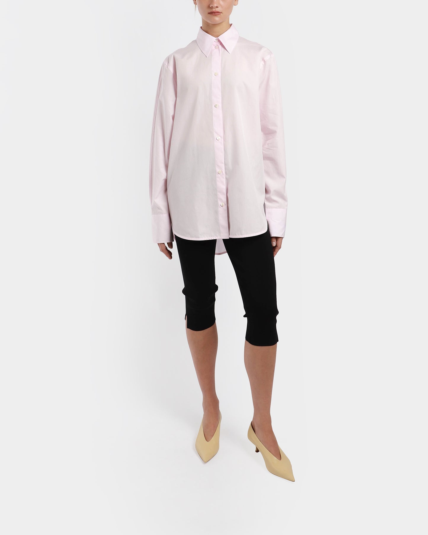 Kimono-Sleeve Poplin Shirt