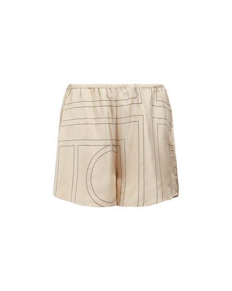Monogram Silk Pj Shorts
