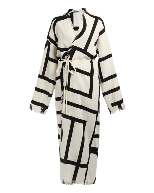 Monogram Wrap Dress