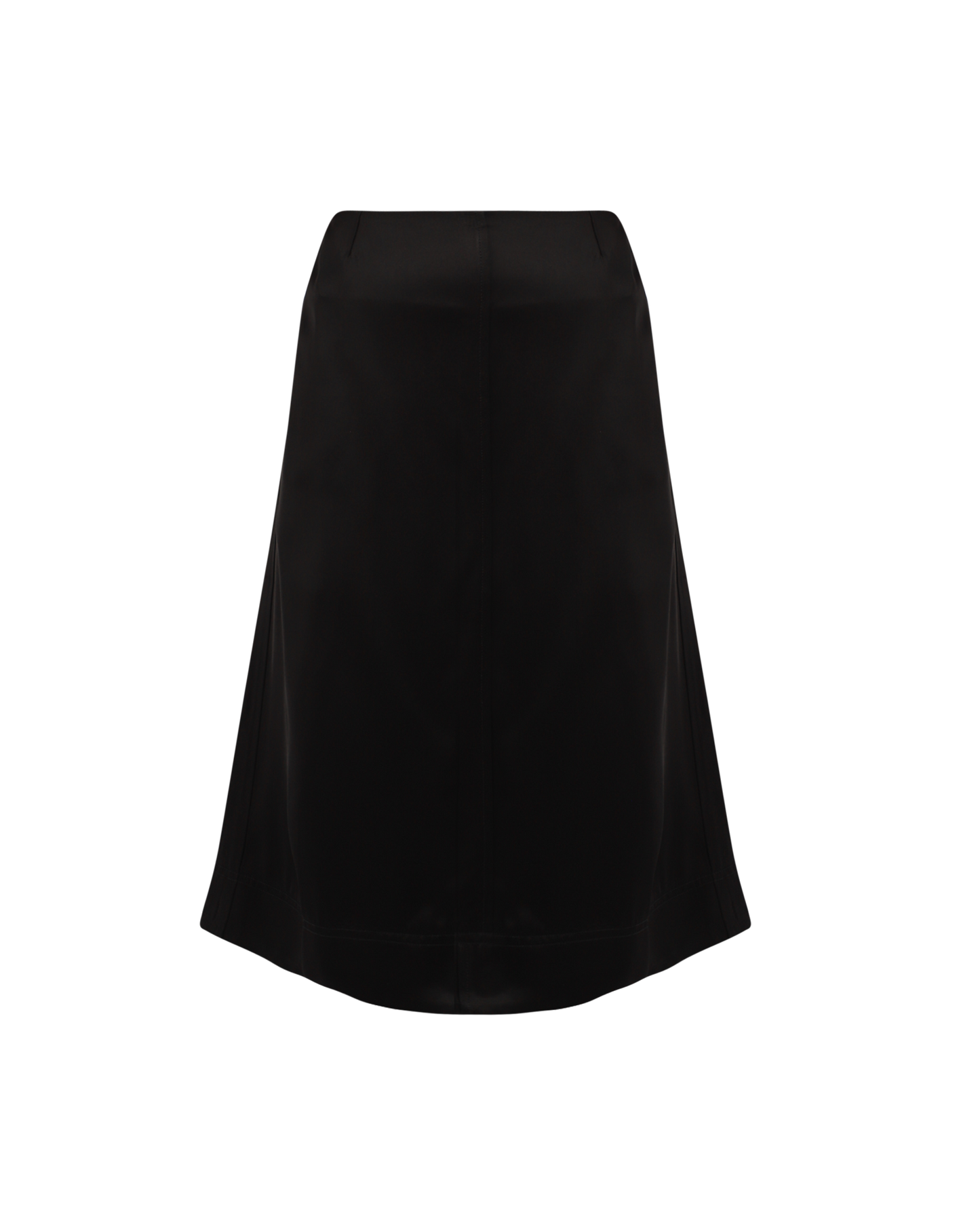 Paneled Satin Skirt