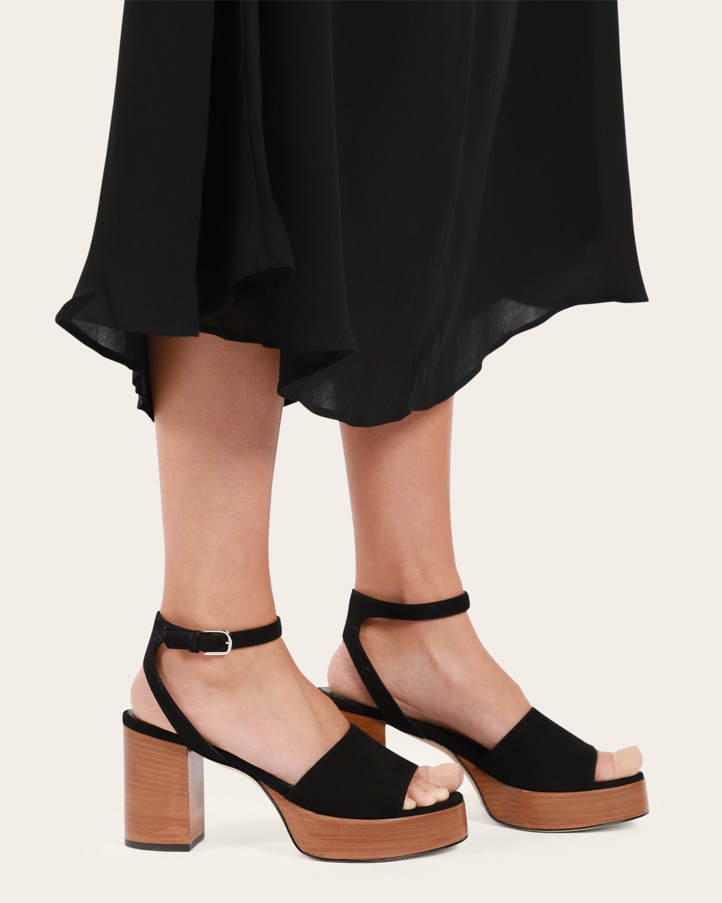 Platform Suede Sandals