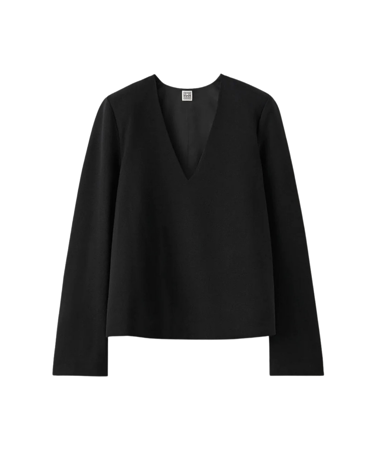 Structured Wool Crepe Top