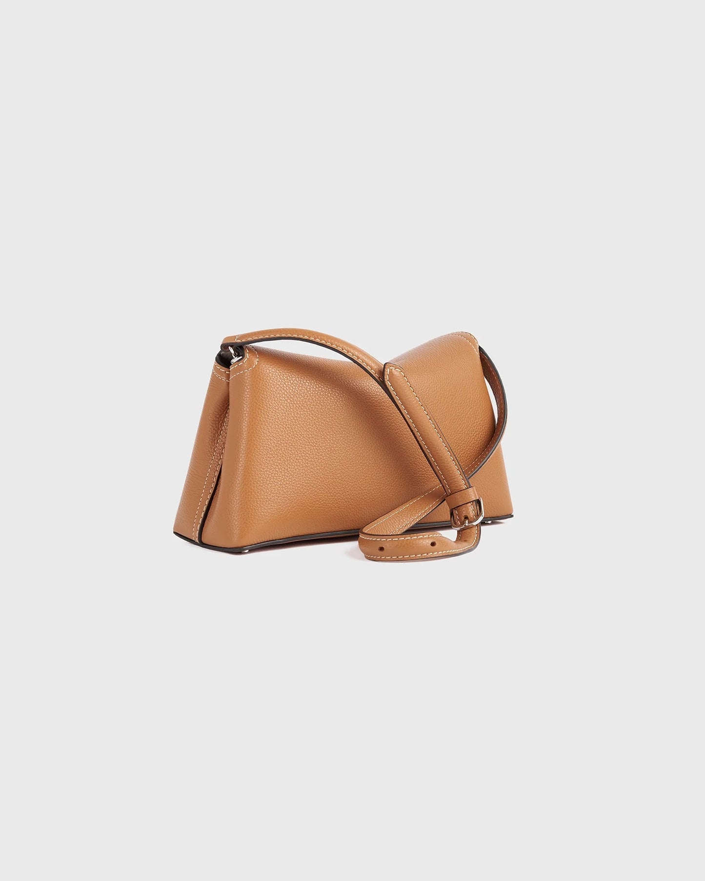 T-Lock Grained-Leather Clutch