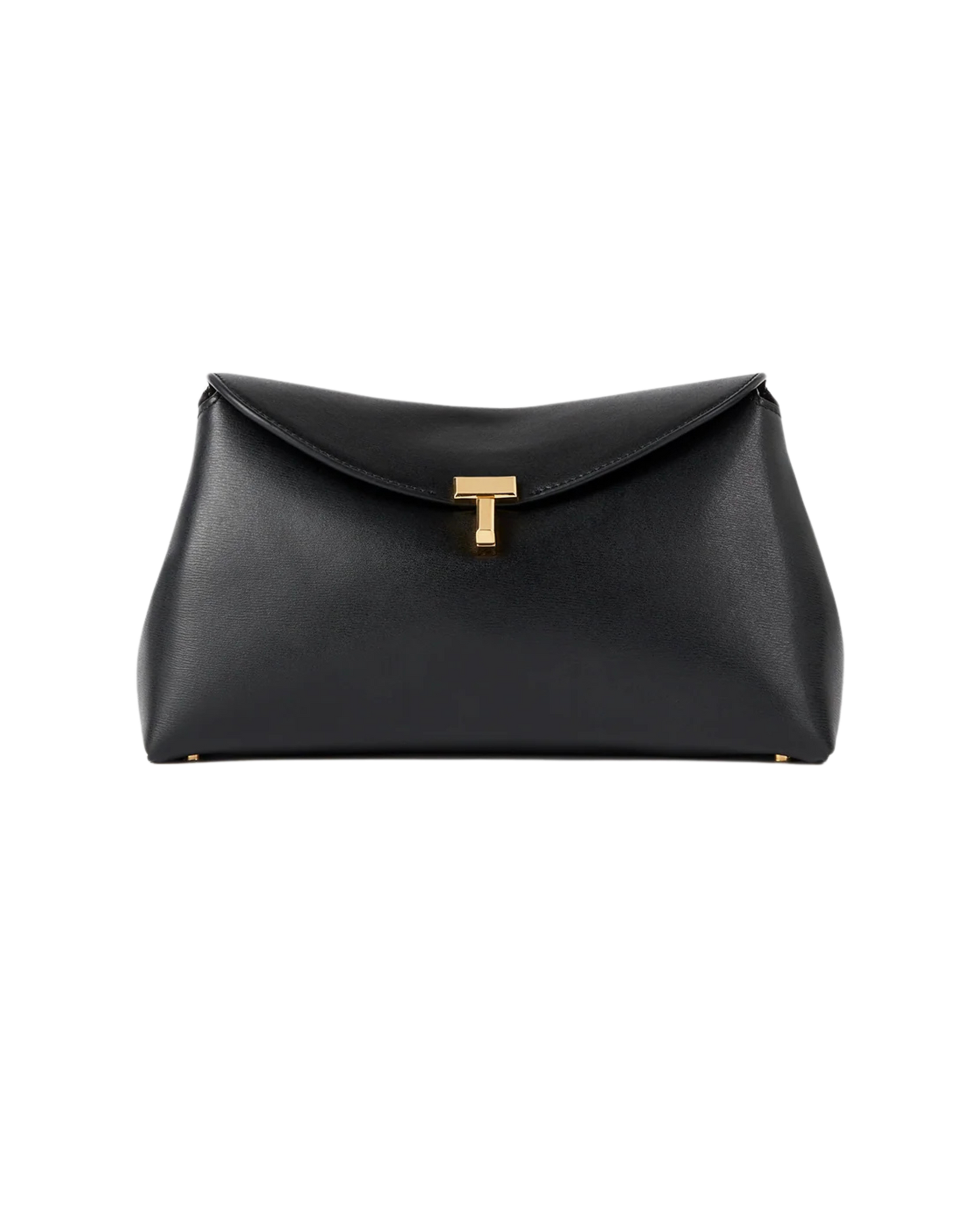 T-Lock Leather Clutch