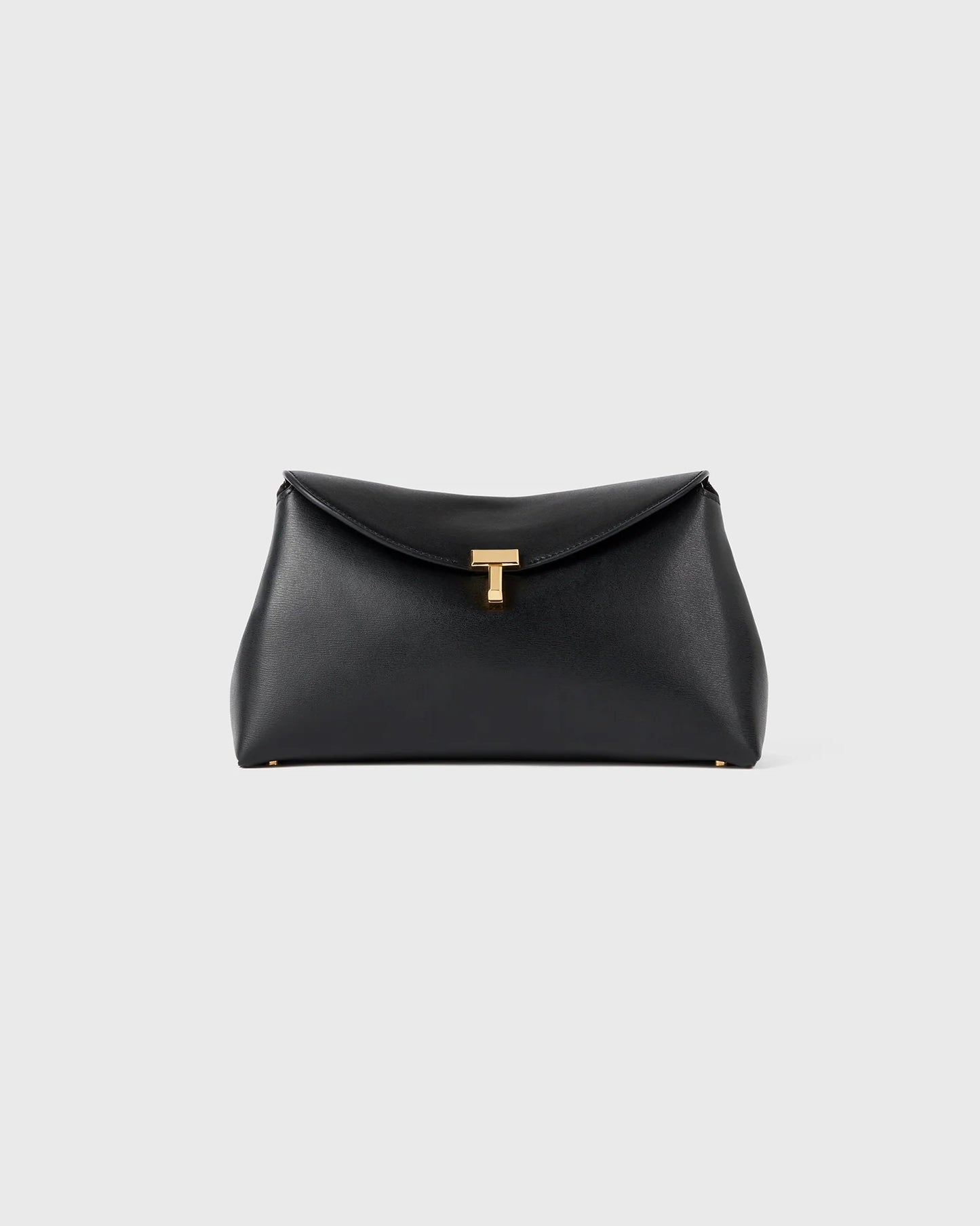 T-Lock Leather Clutch