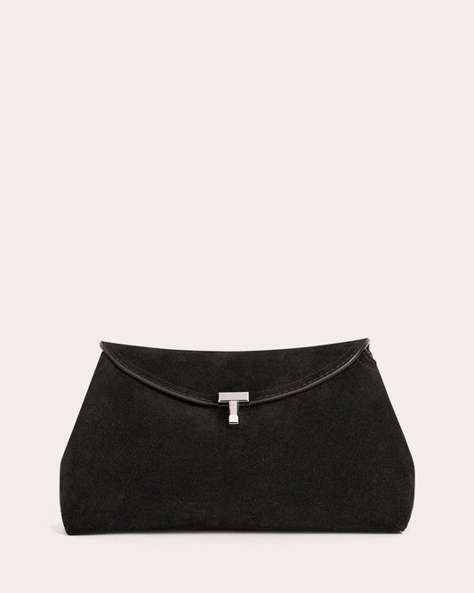 T-Lock Suede Clutch