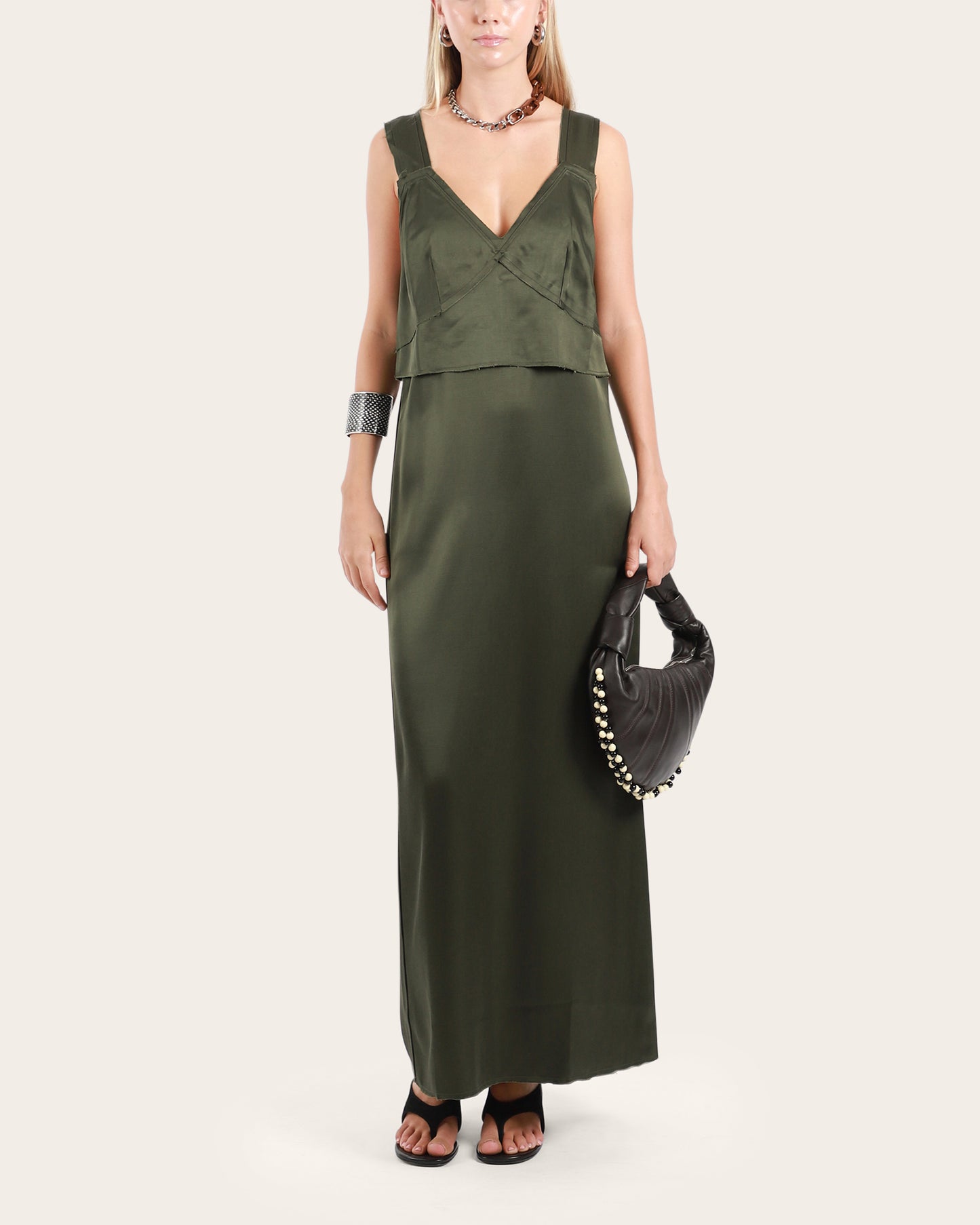 V-Neck Slip Dress