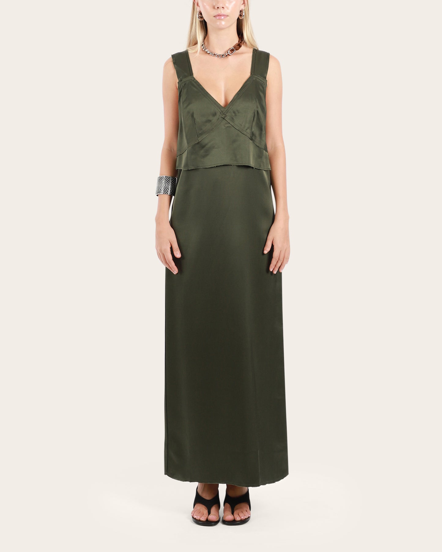 V-Neck Slip Dress