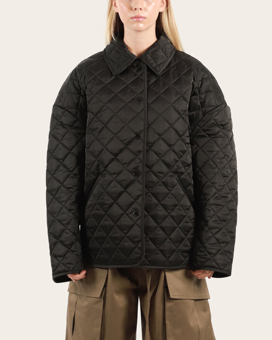 Collared Quilted Jacket