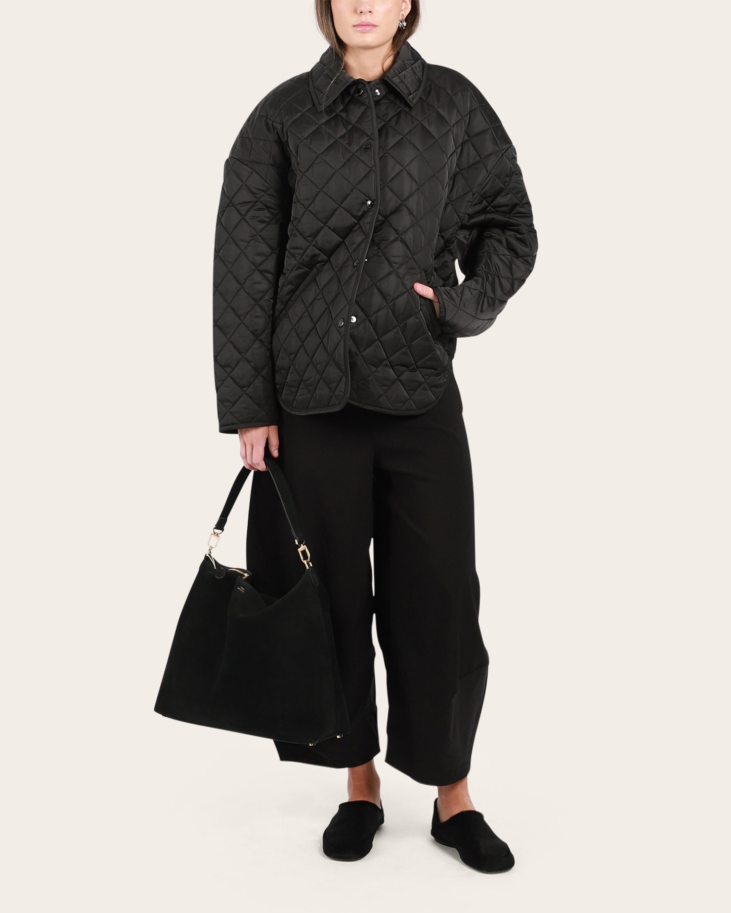 Collared Quilted Jacket