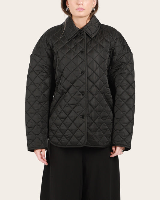 Collared Quilted Jacket
