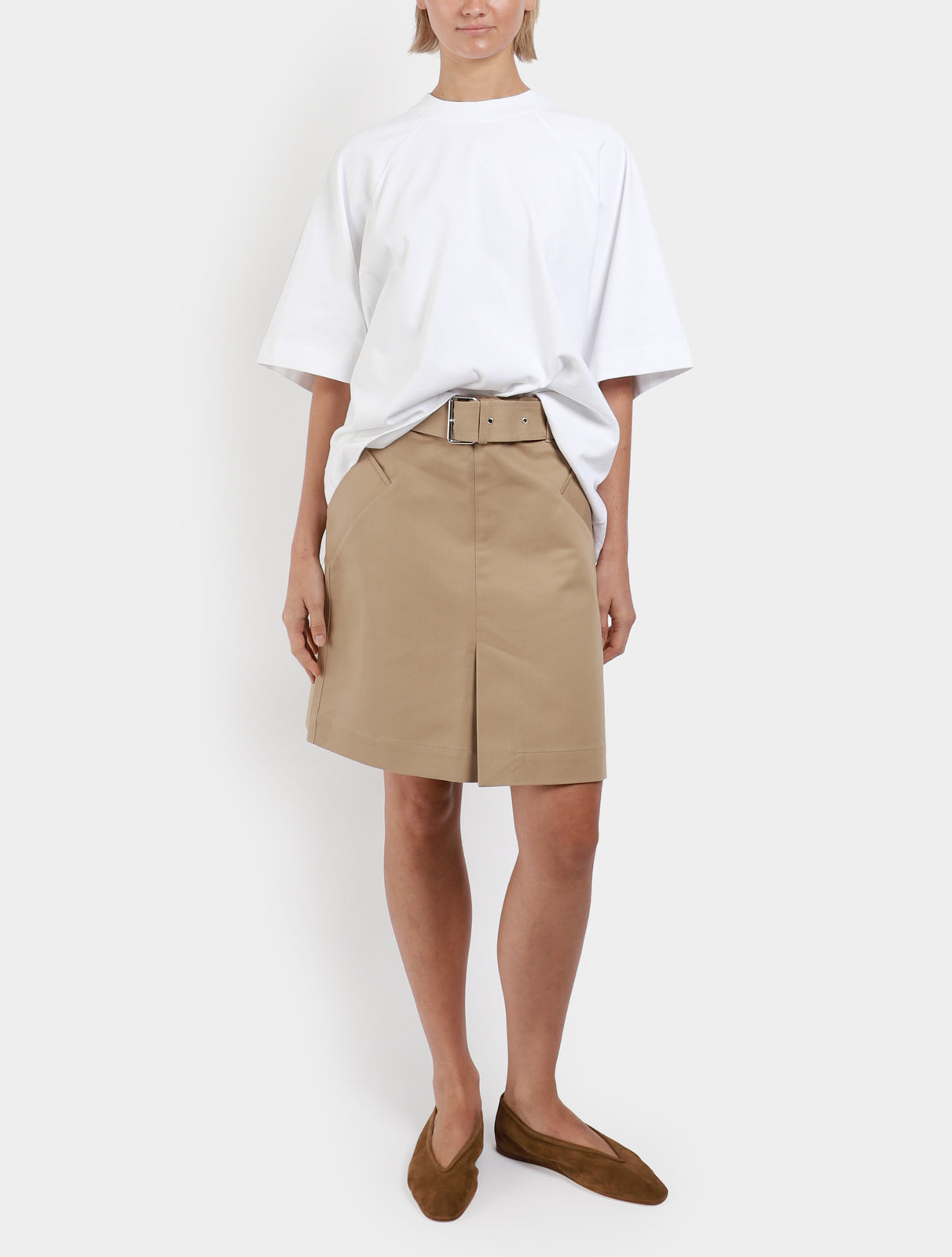 Cotton Trench Skirt