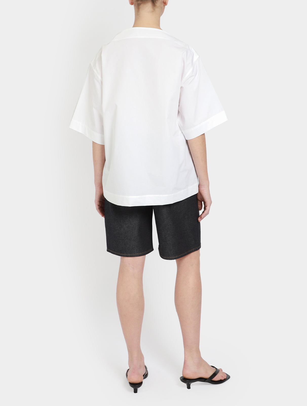 Dart-Neck Cotton Top