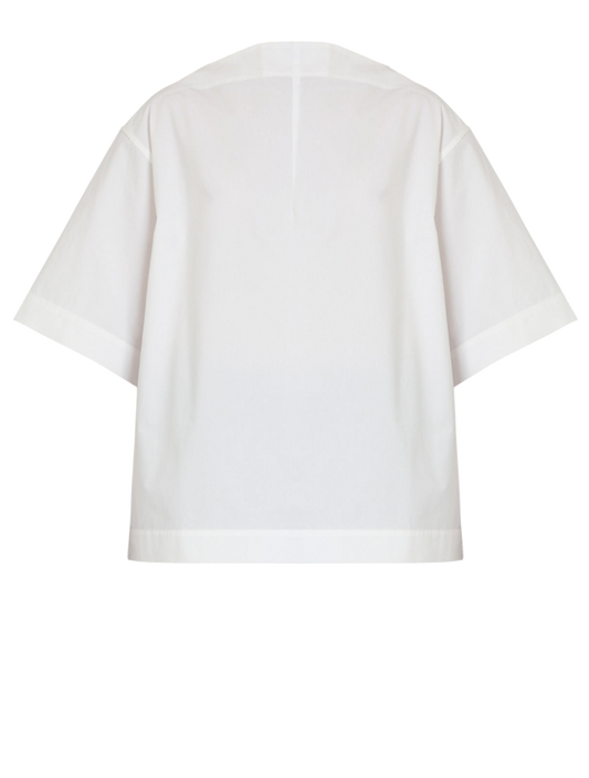 Dart-Neck Cotton Top