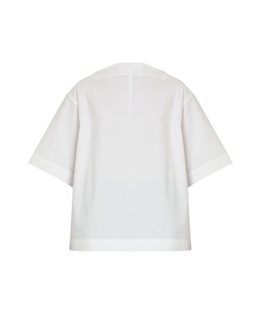 Dart-Neck Cotton Top