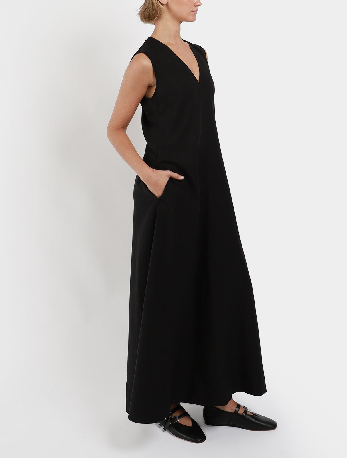 Fluid V-Neck Dress