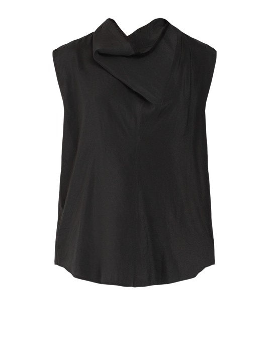 Folded-Neck Blouse