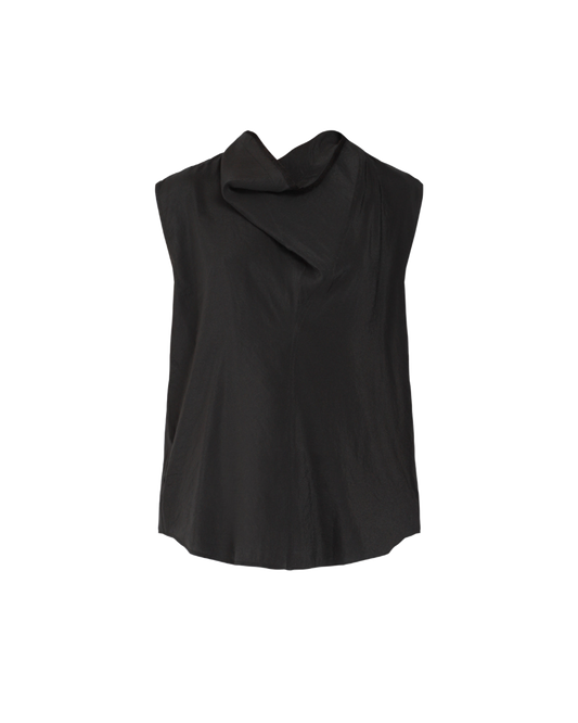 Folded-Neck Blouse