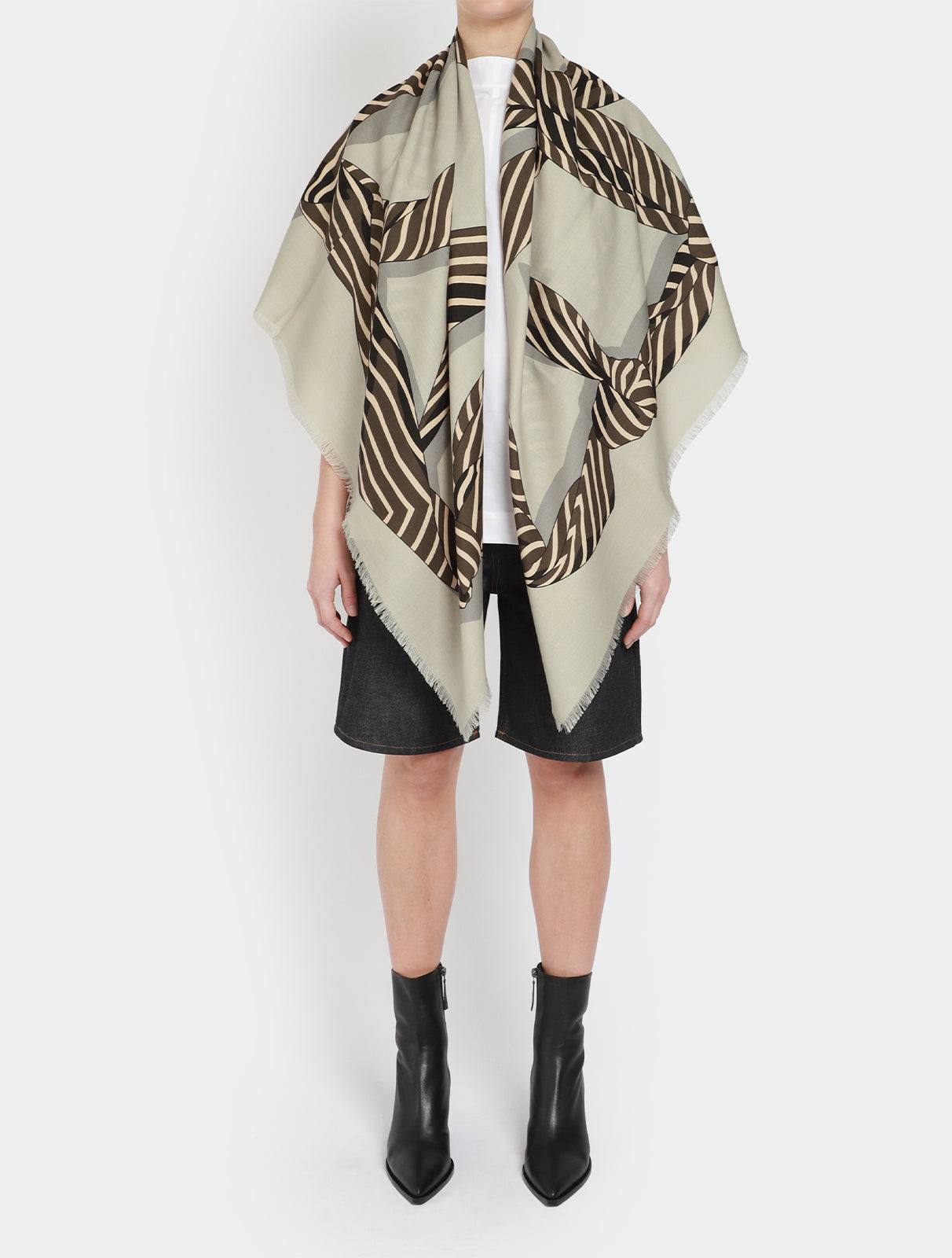 monogram blanket shawl