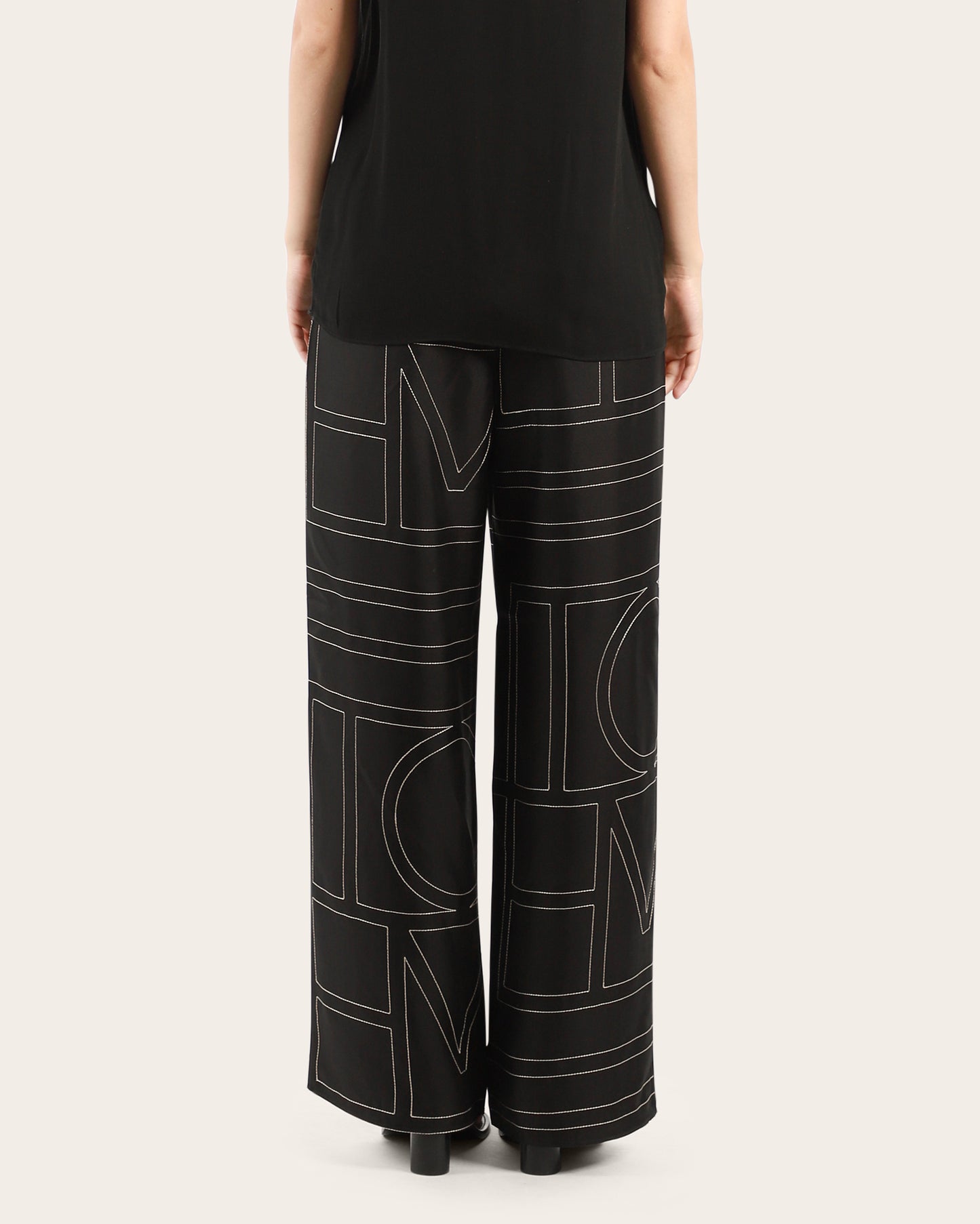 Monogram Silk PJ Bottoms
