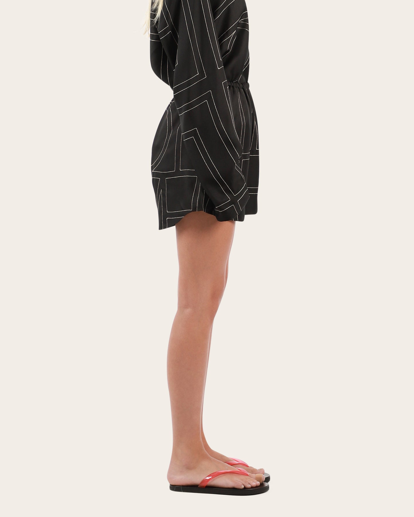 Monogram Silk PJ Shorts