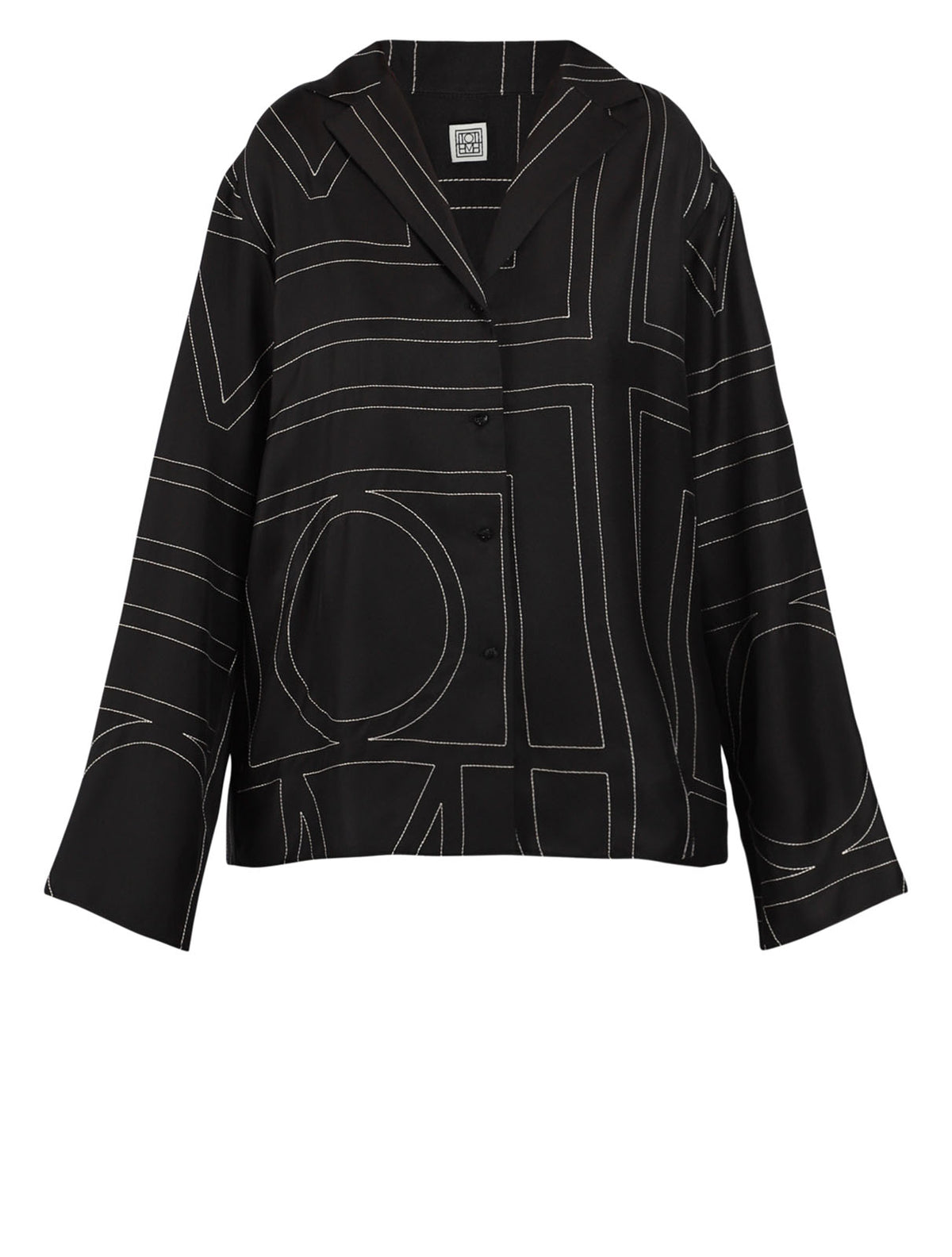 Shop Toteme Monogram Silk PJ Top Online | Camargue Fashion Australia