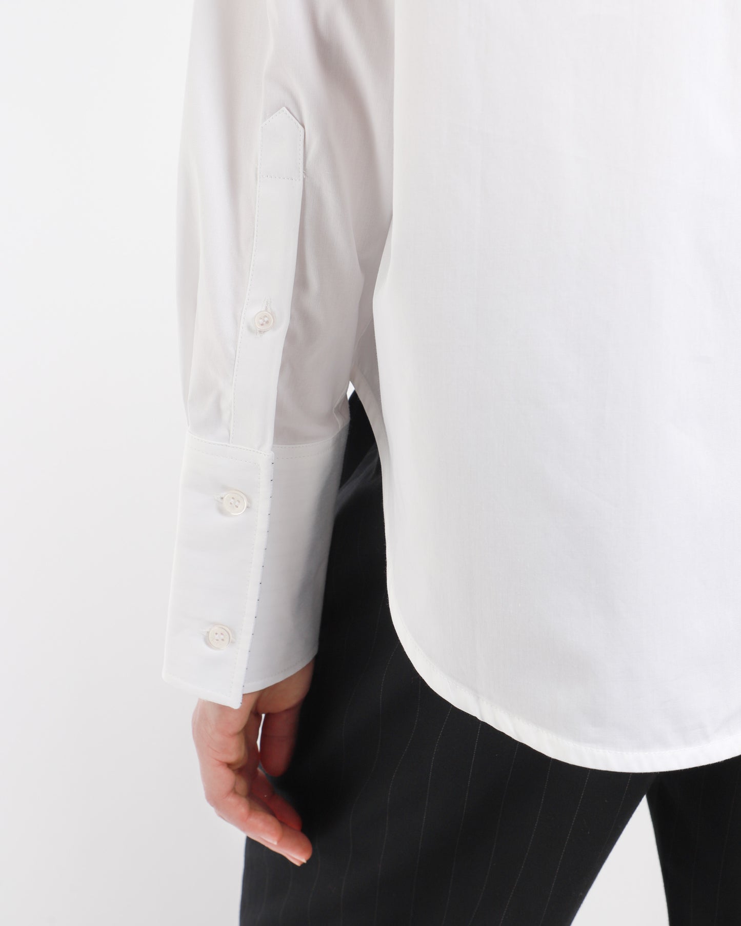 Cropped Tux Shirt