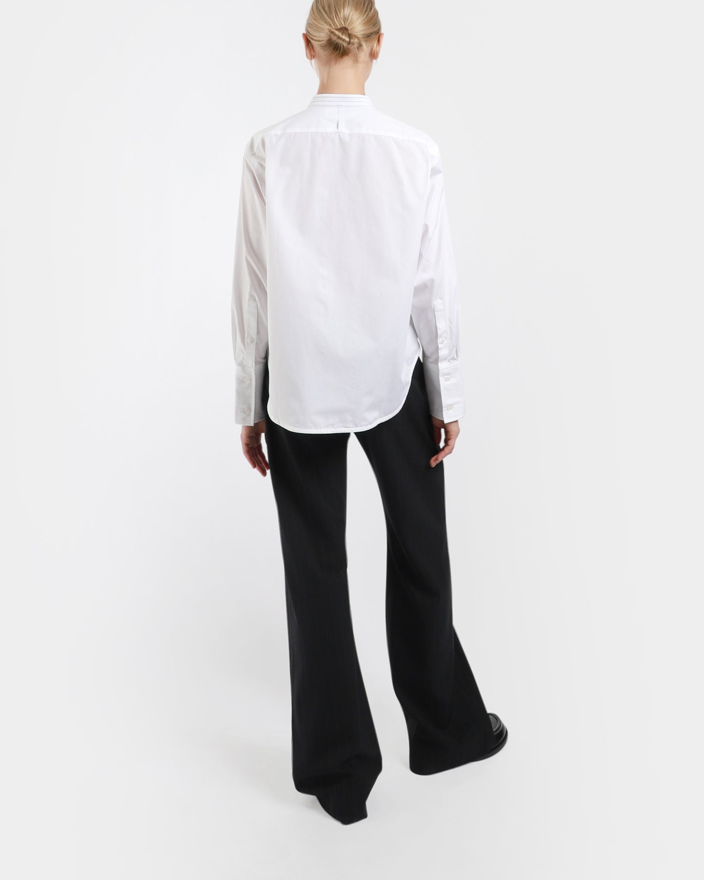 Cropped Tux Shirt