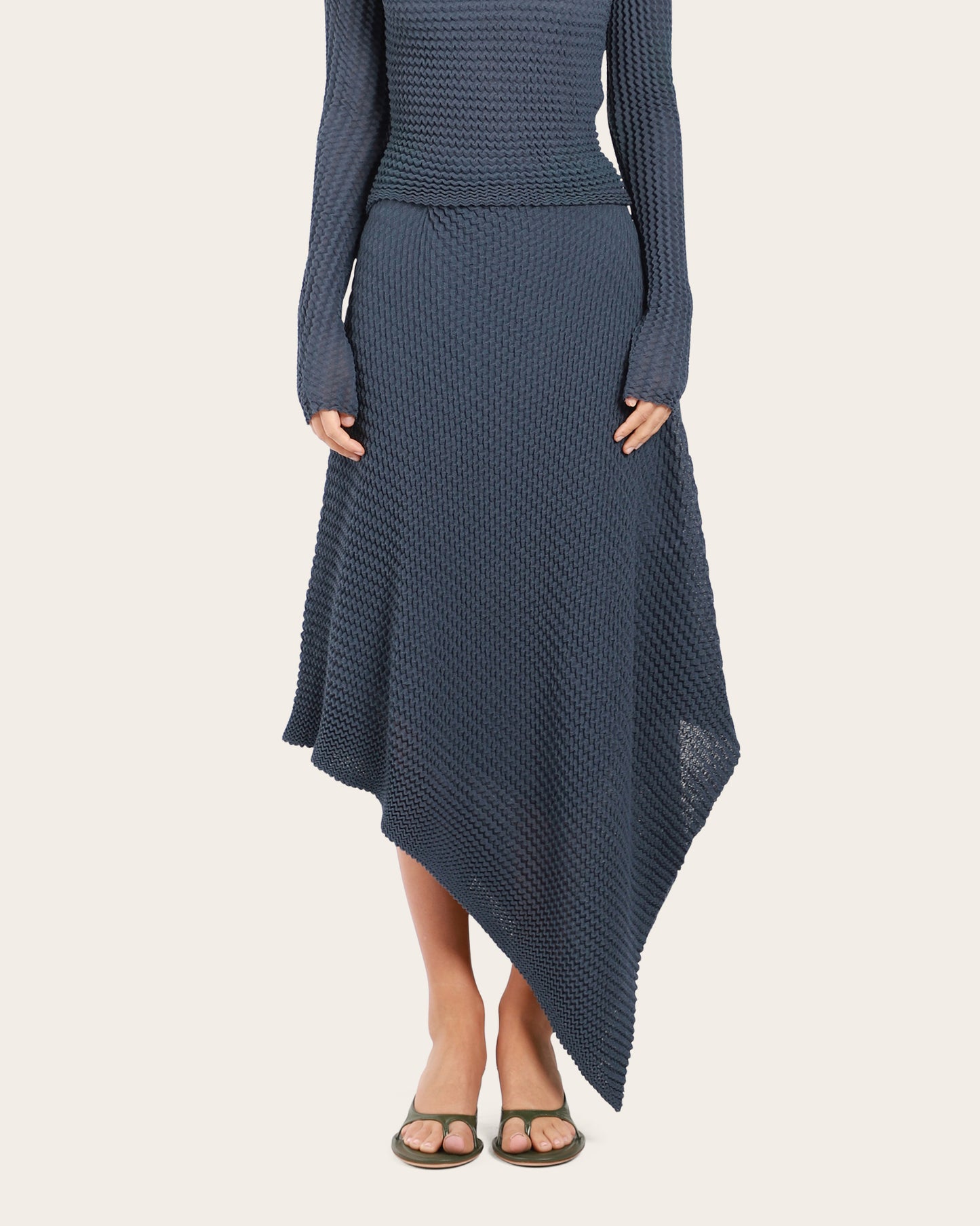 Draped Midi Skirt