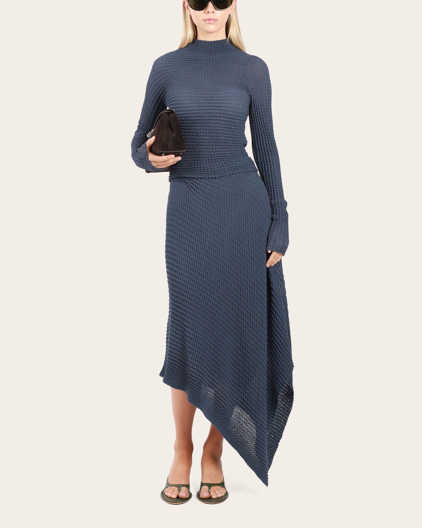 Draped Midi Skirt