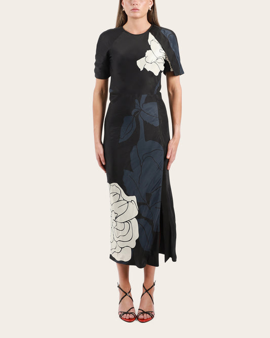 Split Hem Midi Dress