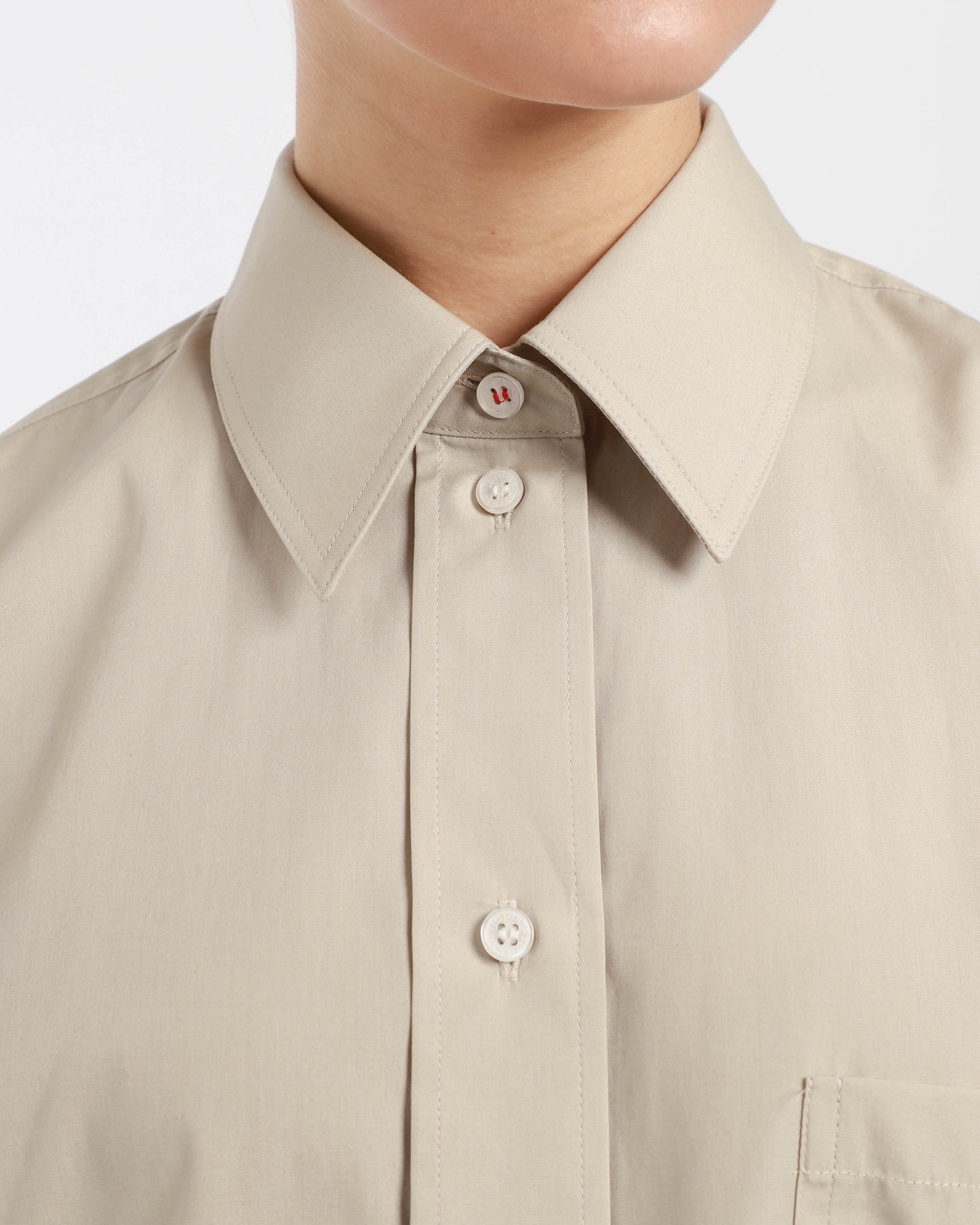 Cropped Long Sleeve Shirt