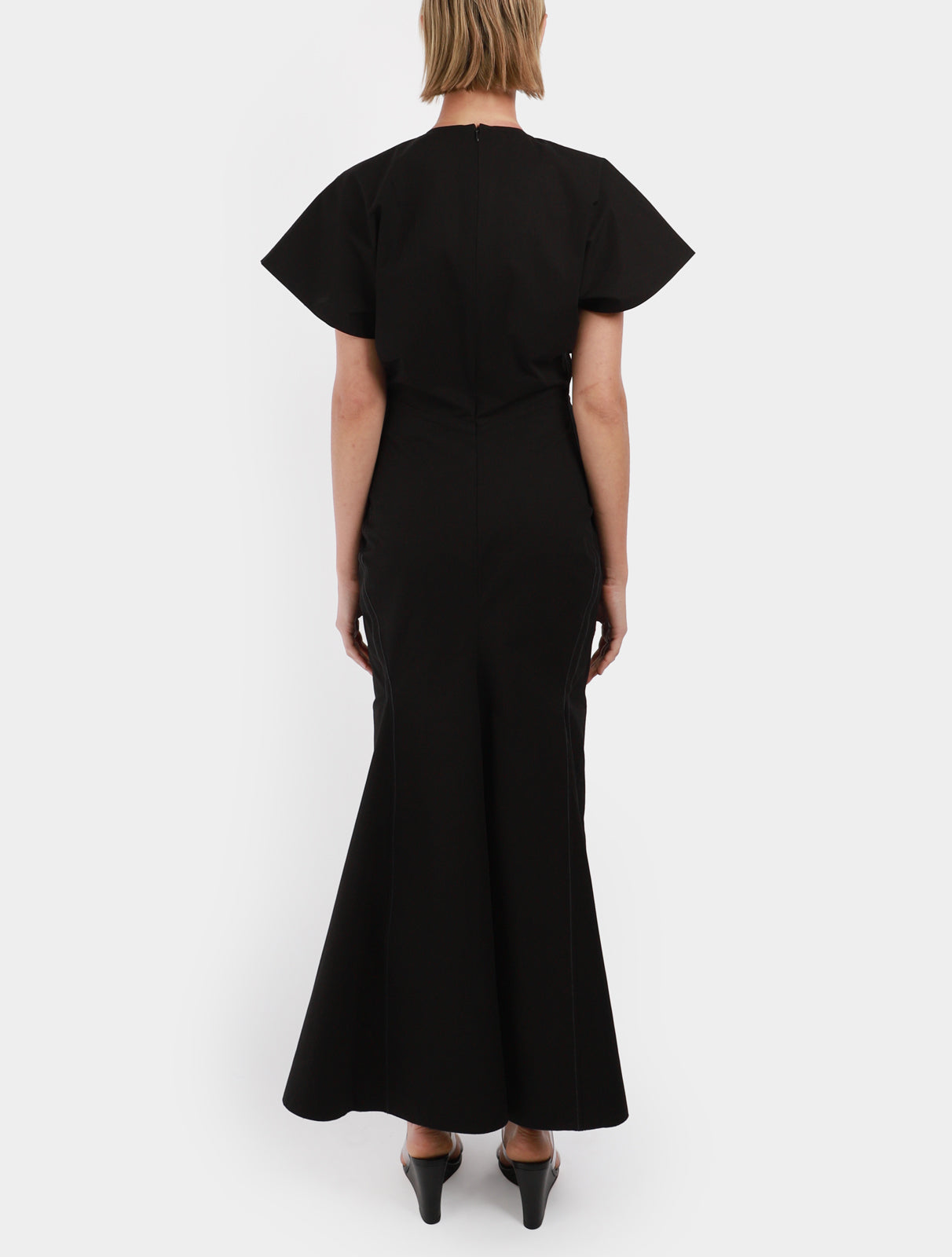 Drape Shoulder Dress