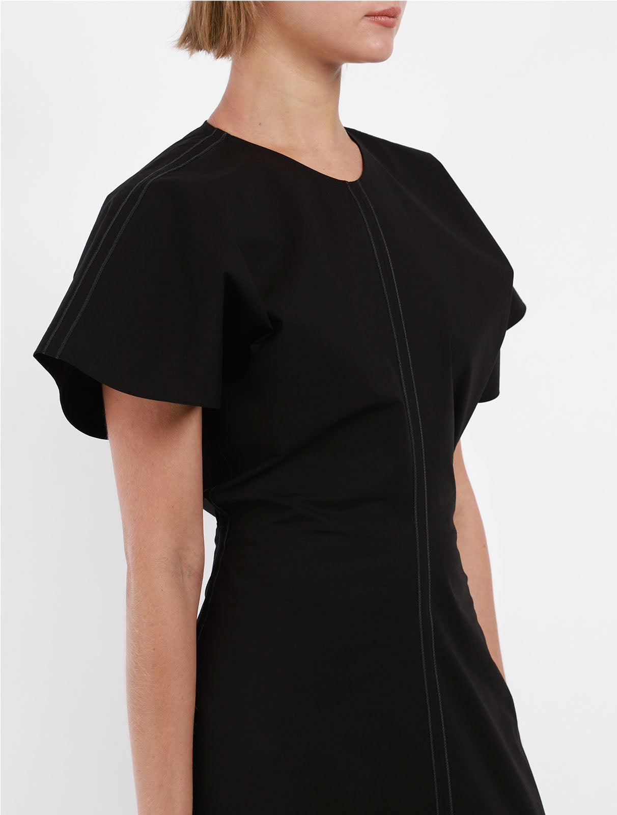 Drape Shoulder Dress