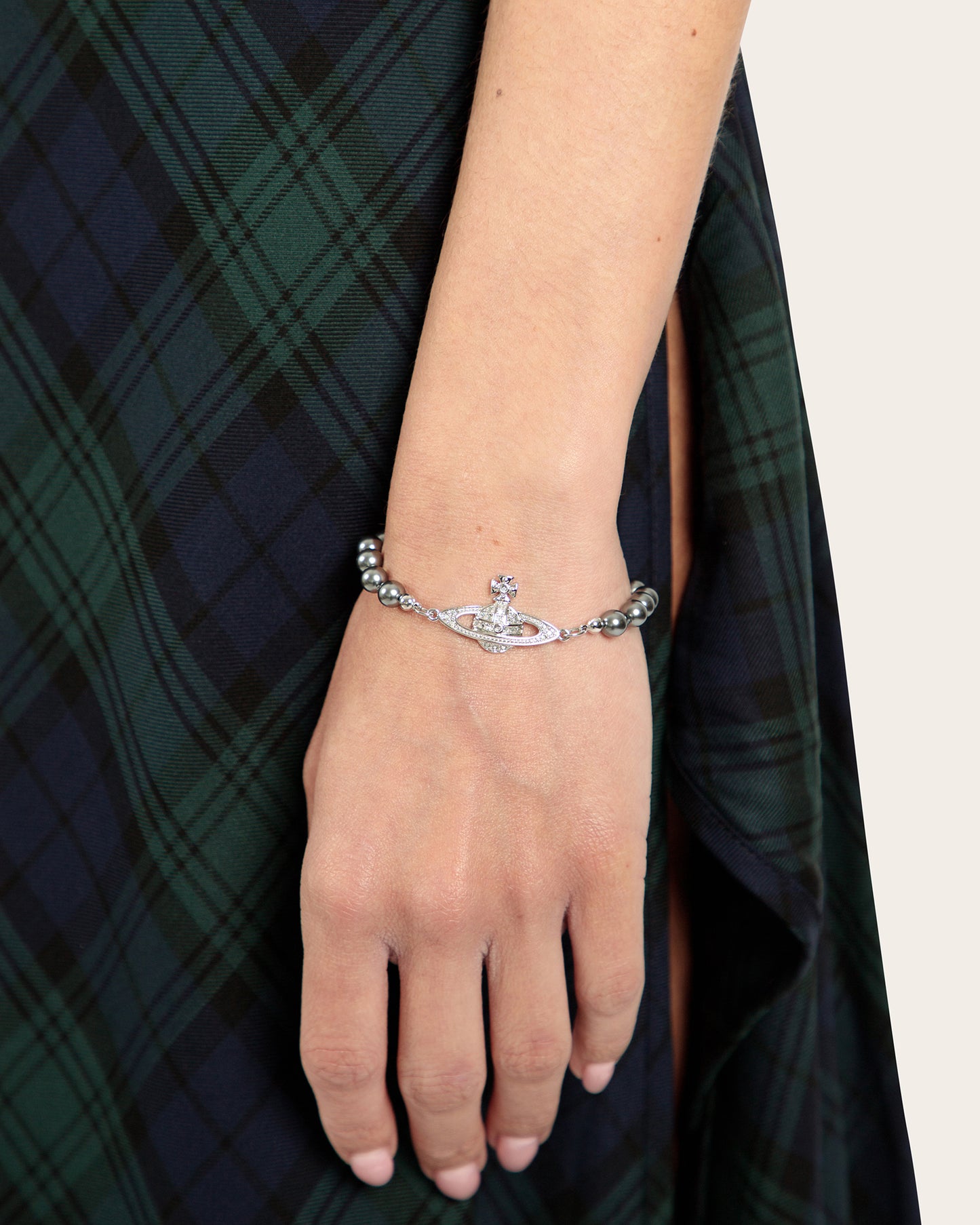 Mini Bas Relief Pearl Bracelet