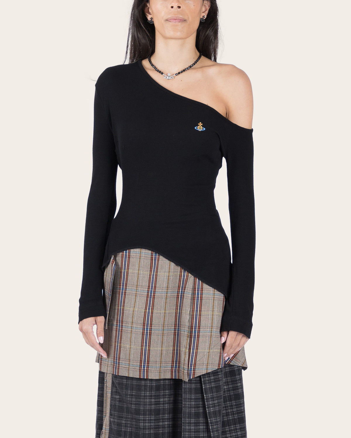 Long Sleeve Orgy Shoulder T-Shirt