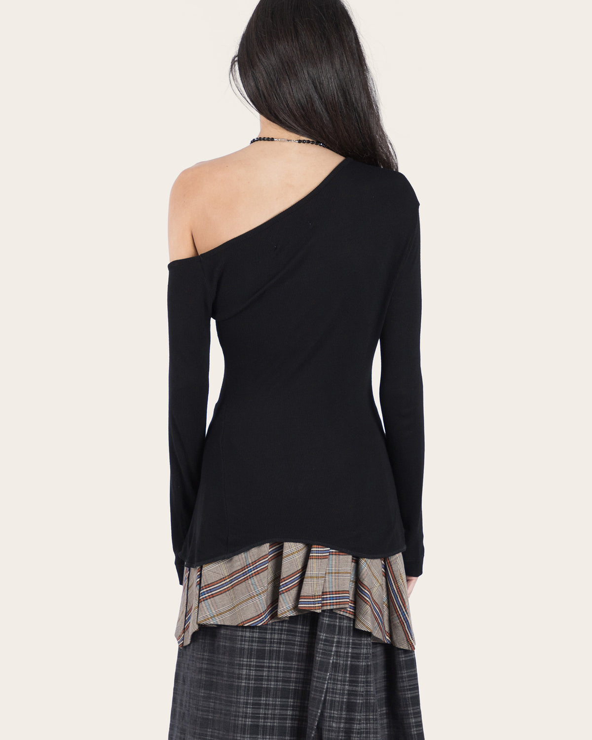 Long Sleeve Orgy Shoulder T-Shirt