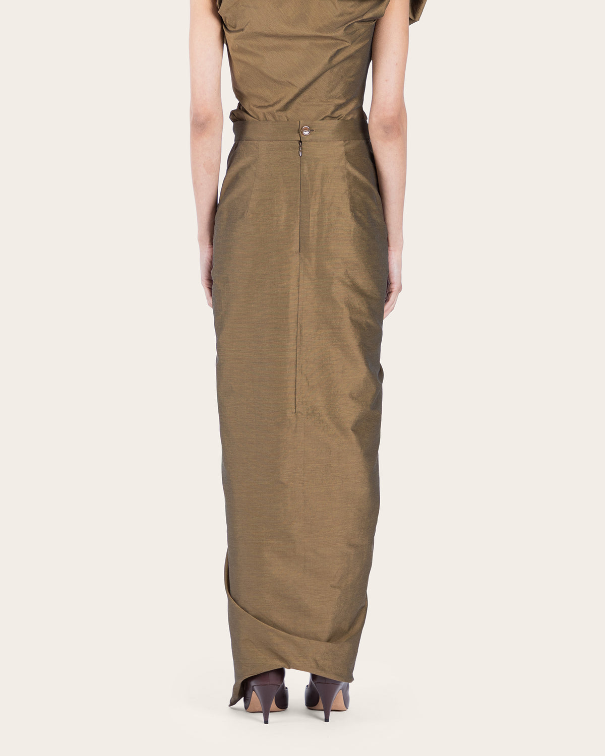 Panther Gathered Skirt