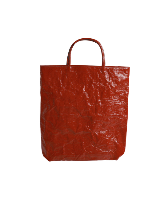 Leather Big Long Tote Bag