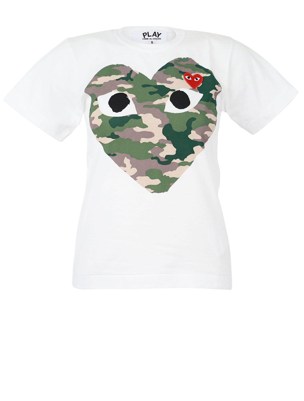 Camo Print Large Heart T-Shirt