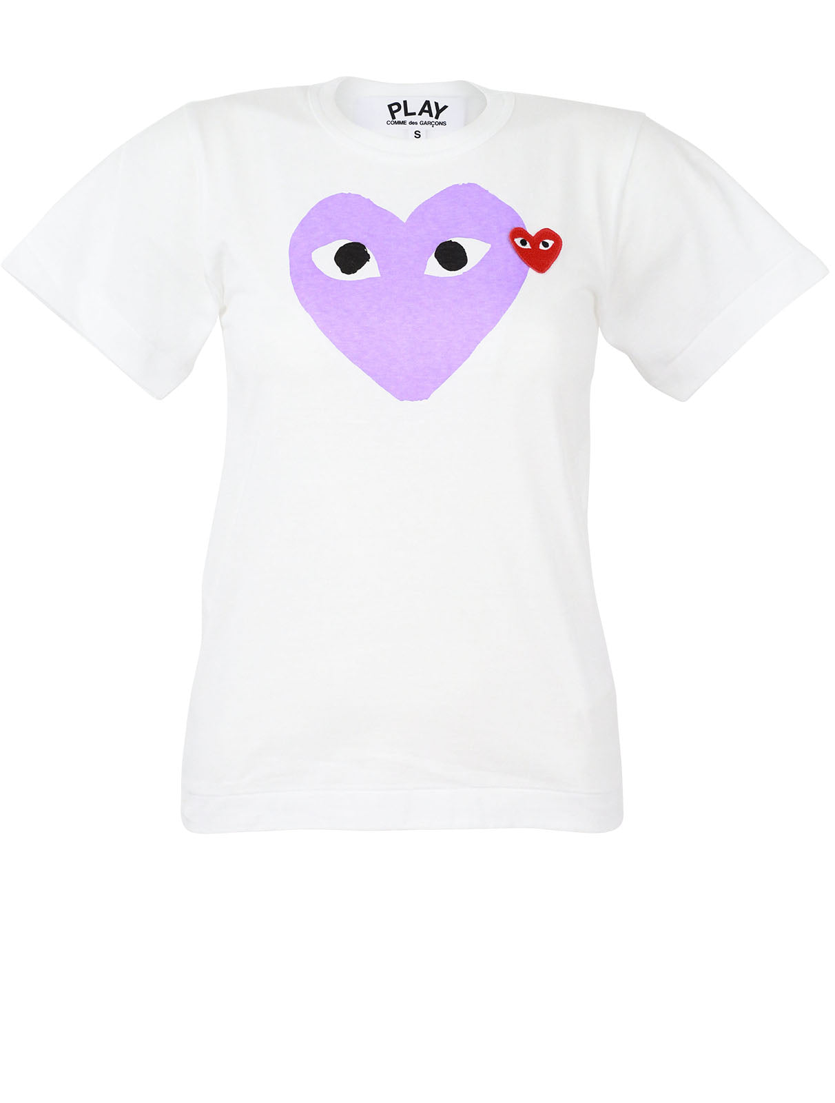 Purple Print Heart T-Shirt