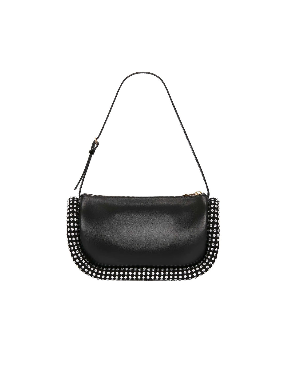 JW ANDERSON BLACK CRYSTAL BUMPER SHOULDER HANDBAG