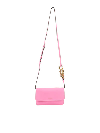 JW ANDERSON PINK FOLD OVER PHONE POUCH CROSSBODY BAG