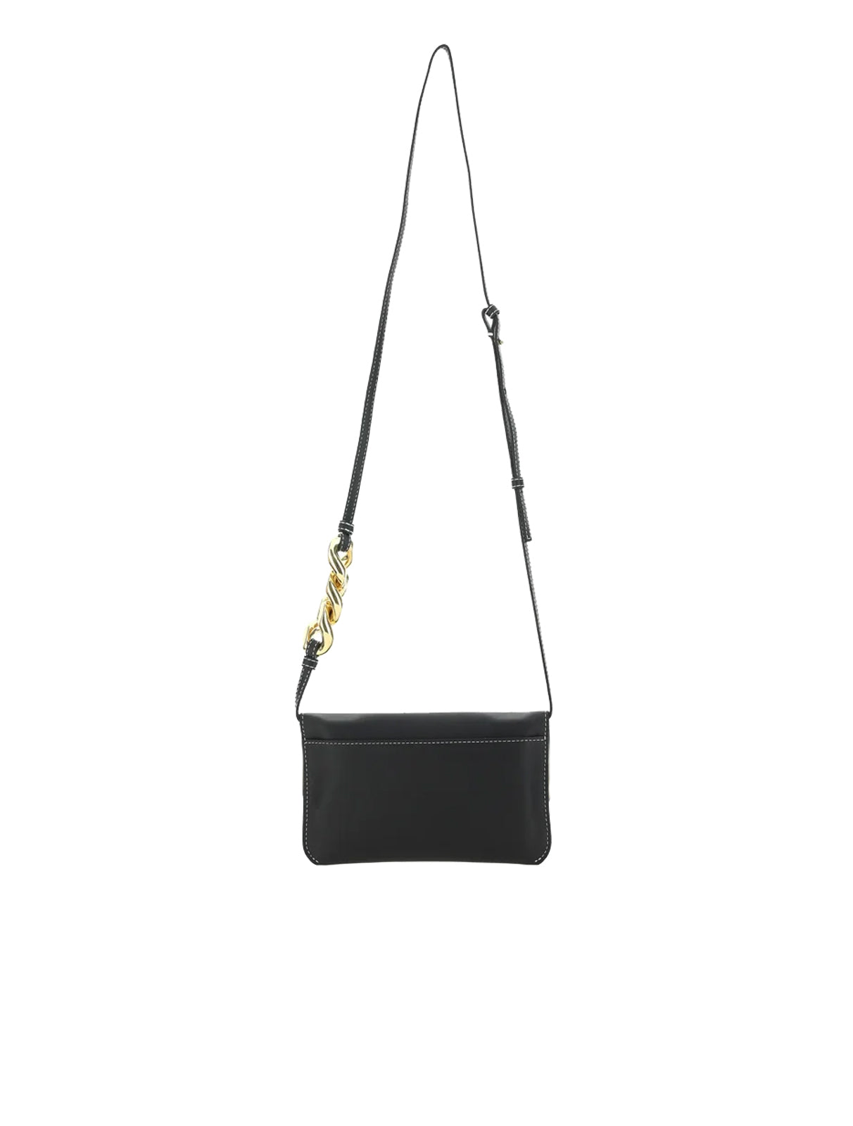 JW ANDERSON BLACK FOLD OVER PHONE POUCH CROSSBODY BAG