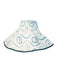 Romualda blue and white grande bucket hat