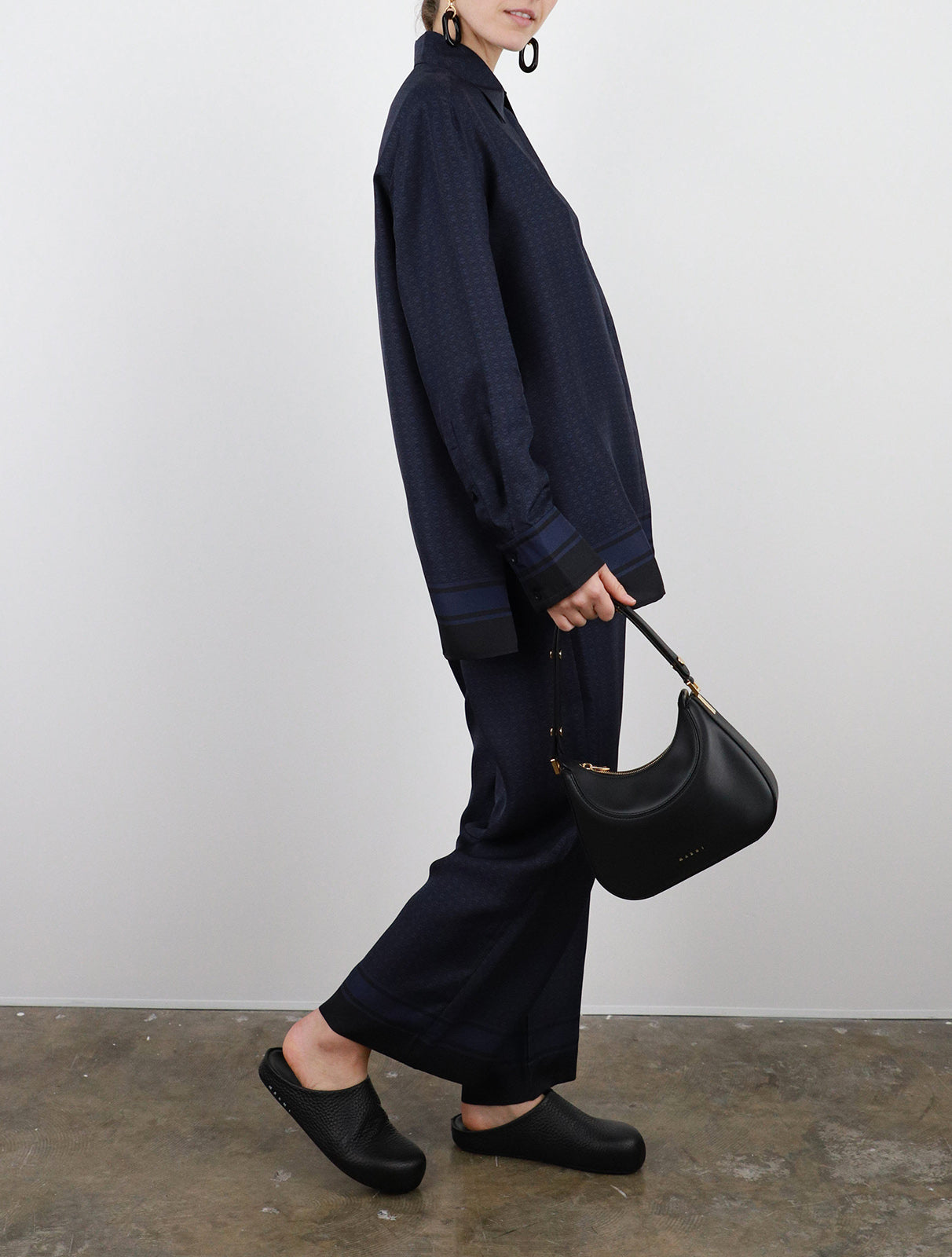Signat Silk Gathered Pants