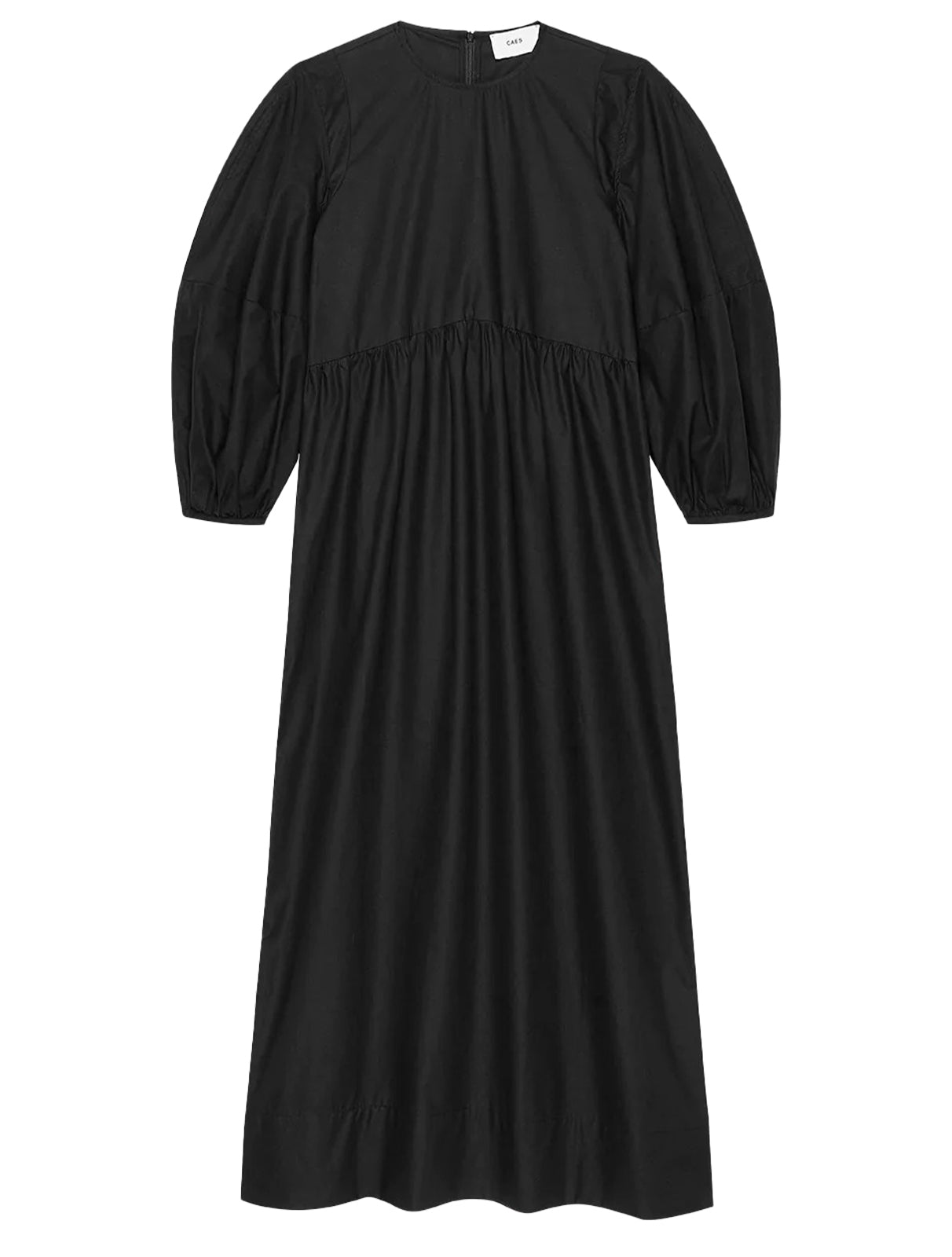 0051 Round Sleeve Long Dress
