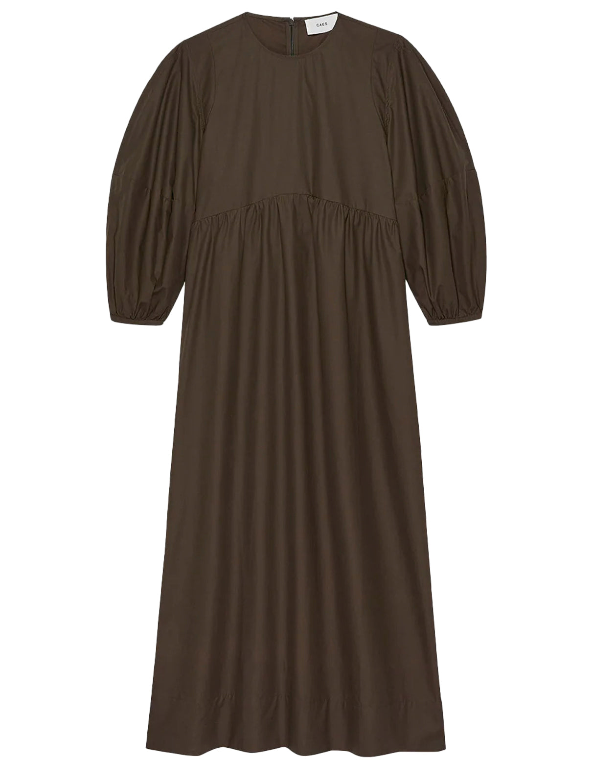 0051 Round Sleeve Long Dress